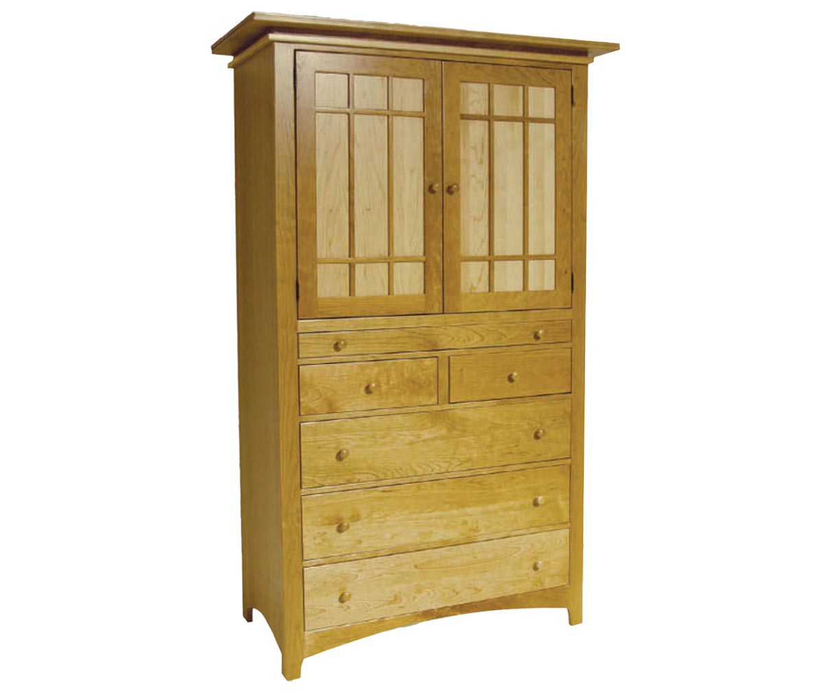 Maple Creek Armoire with Tray — 78 H x 48 W x 24 D