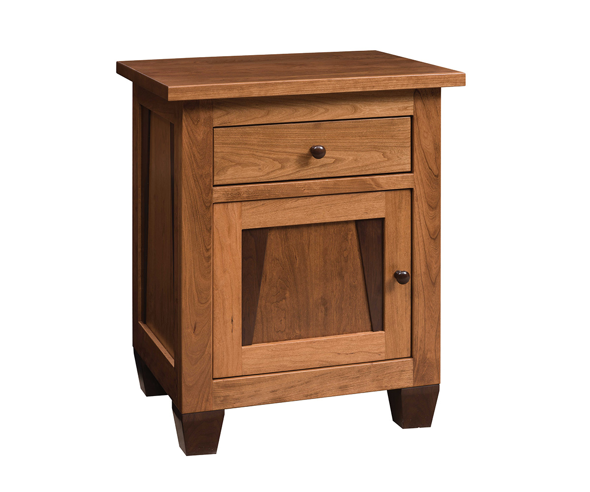 Bolder Creek Nightstand with Door — 31 ½ H x 25 W x 19 ¾ D