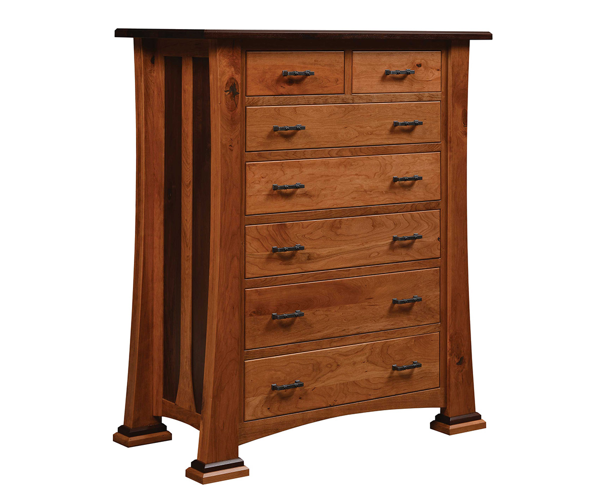 Caledonia 7 Drawer Chest — 57 ½ H x 49 ¼ W x 23 ¼ D