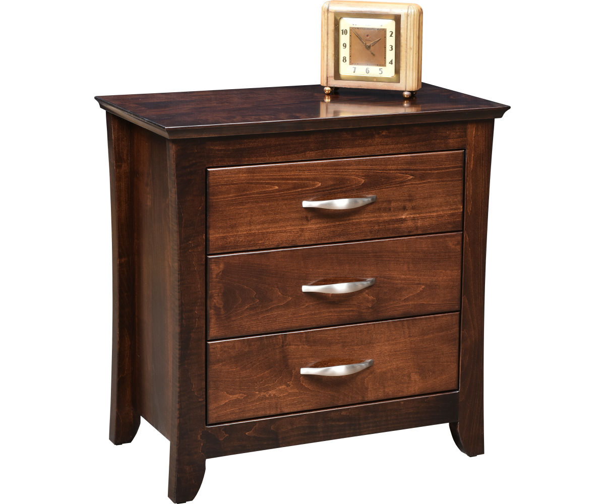 Wilmington 3 Drawer Nightstand — 28 H x 28 W x 16 D — WM-1705