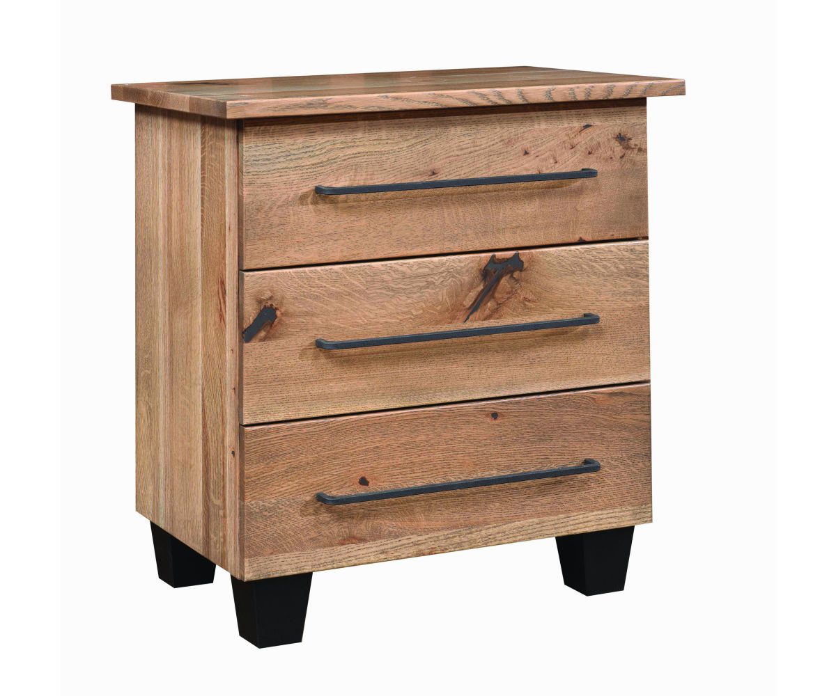 Grand Sequoia 3 Drawer Nightstand — 30 1/8 H x 28 W x 17 ¾ D