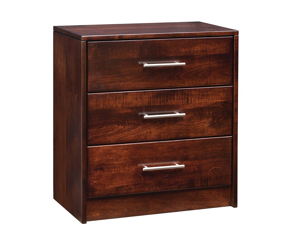 Ventura 3 Drawer Nightstand — 28 H x 25 ¼ W x 14 ¾ D