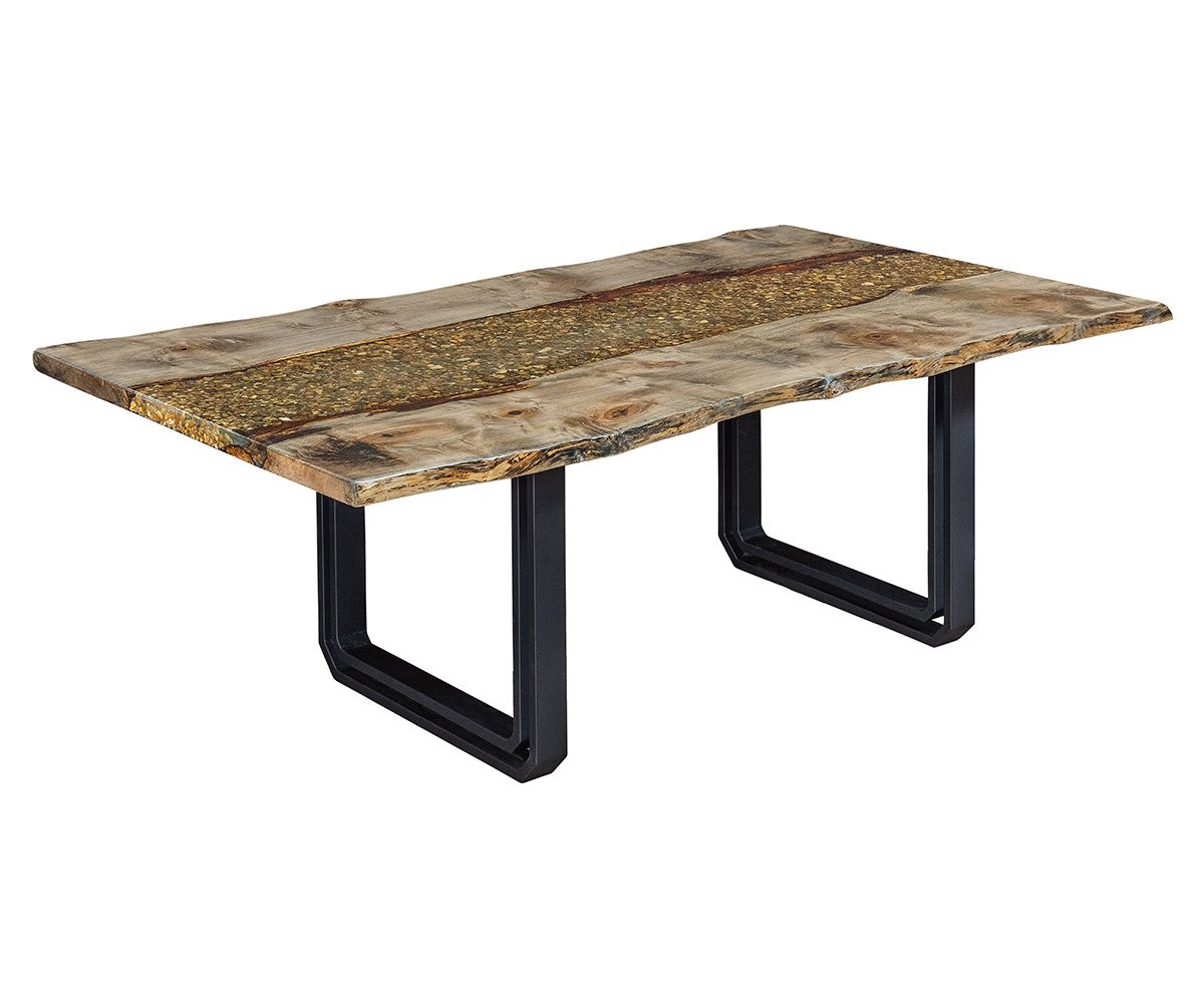 Maxwell Metal Dining Table Base — 30" High