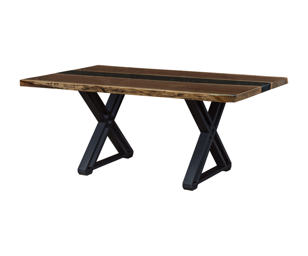 Ridgeline Metal Dining Table Base — 30" High
