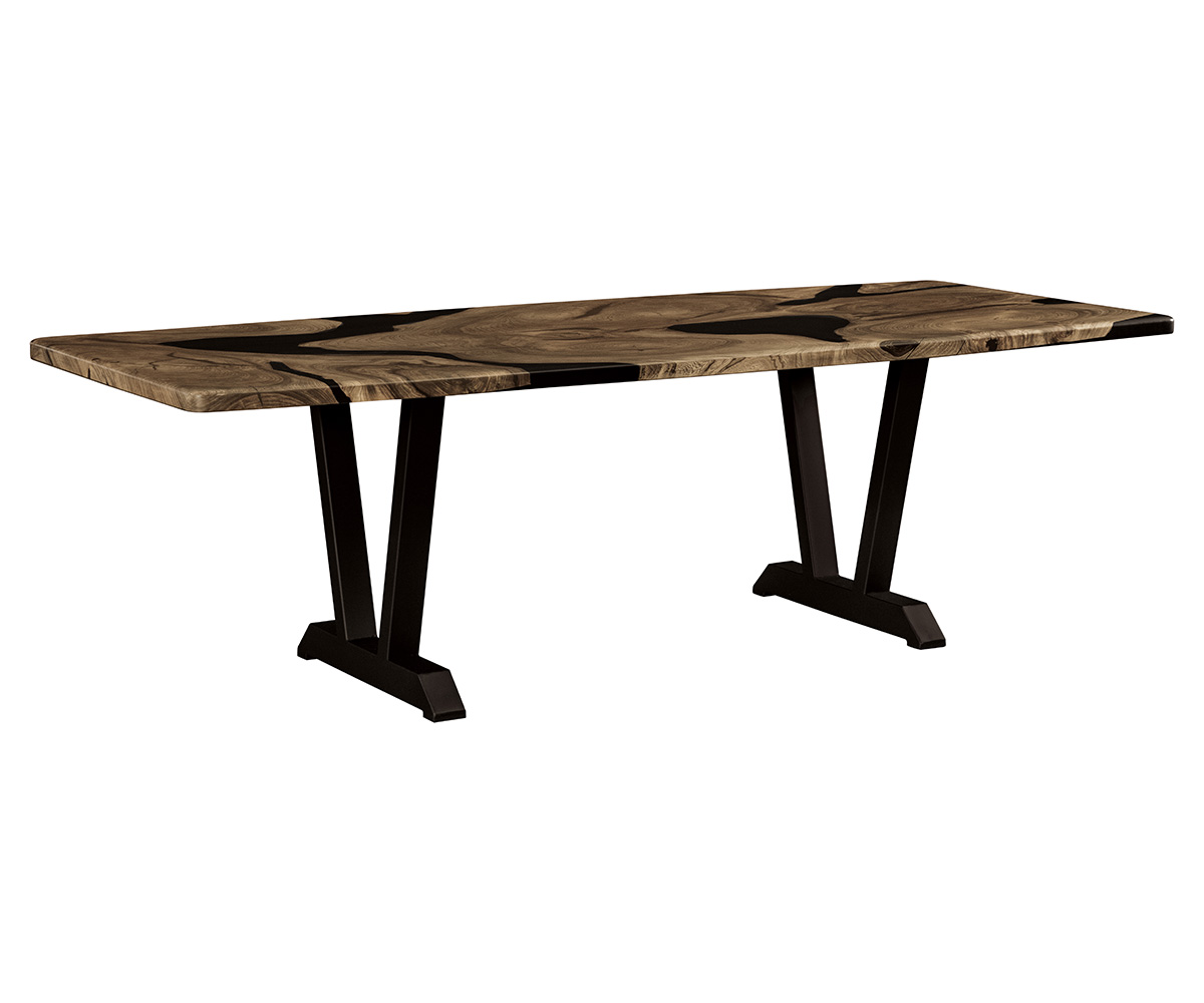 Sahara Metal Dining Table Base — 30" High