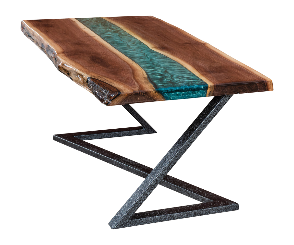 Illusion Metal Coffee Table Base — 18" High