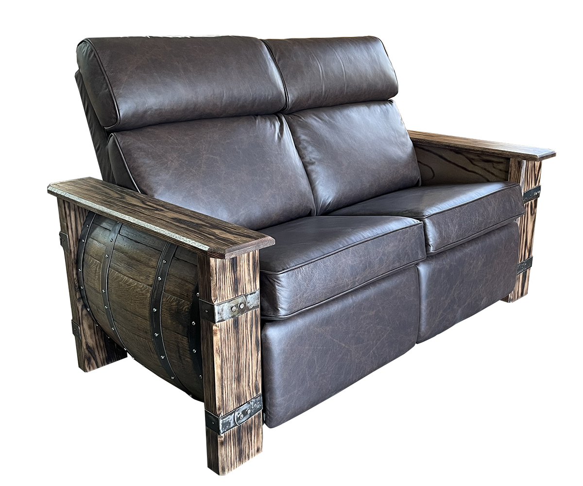 Wall-Hugger Upholstered Loveseat Recliner