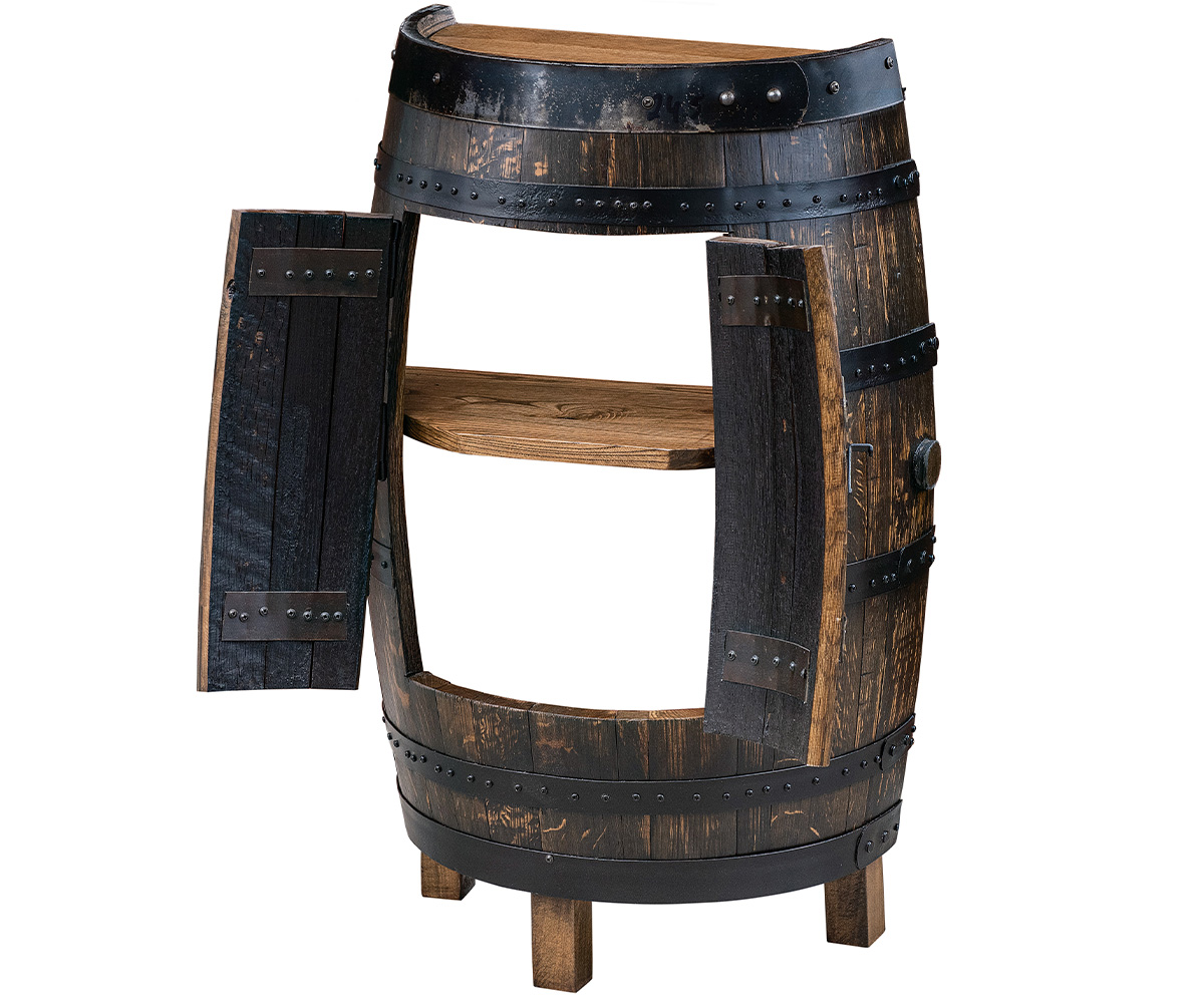 Large Half Barrel Shelf