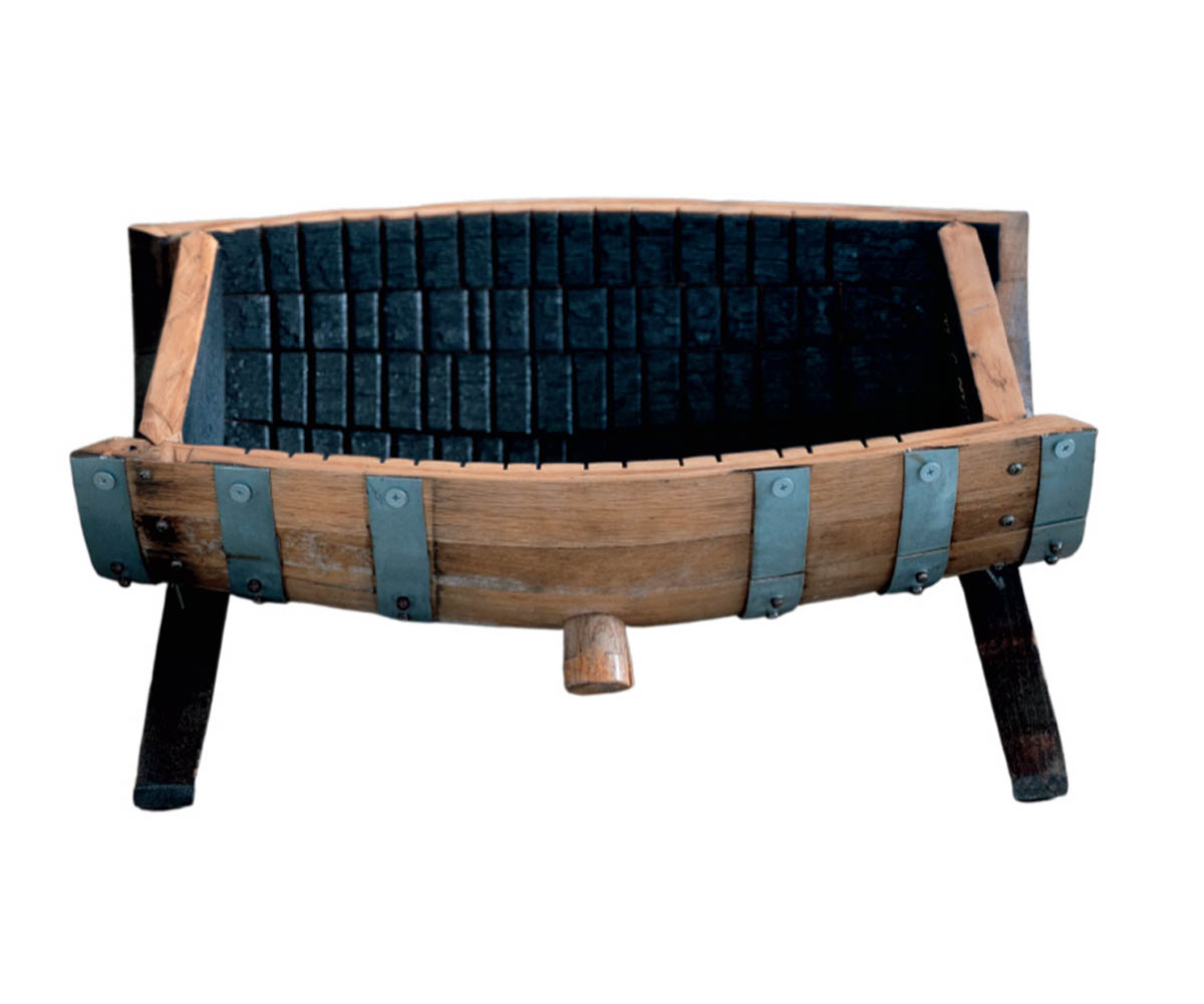 Small Barrel Flower Pot