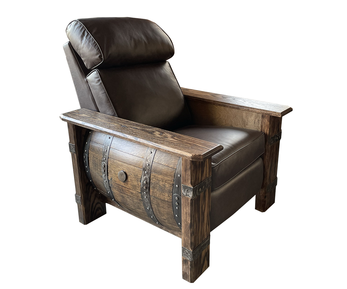 Rustic Upholstered Recliner