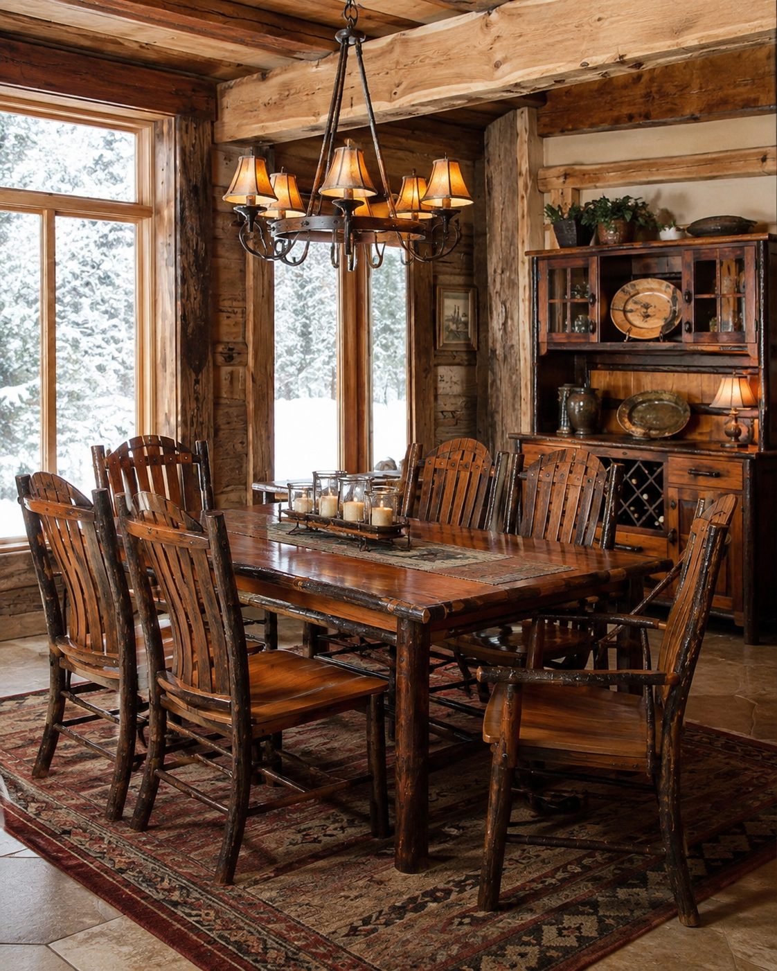 Hickory Dinning Set